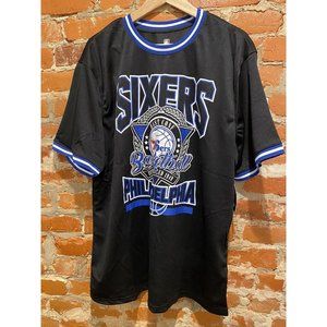 NBA Philadelphia 76 ers T-Shirt Black, white and blue Size L, XL NWT